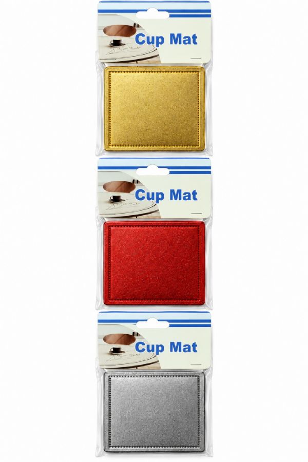 Photo of Metallic Coasters 3 Asst Pk12x6's
