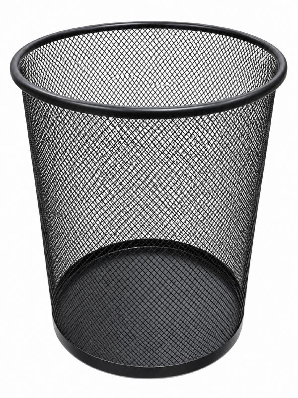 Photo of Metal Office Bin Black Pk24