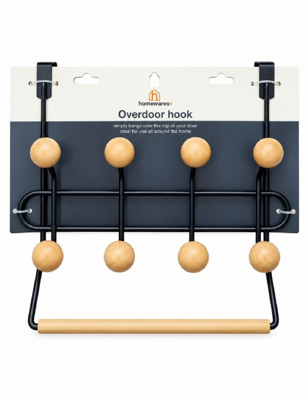 Photo of Homewares Quality Over Door Hanger 8hook Pk12