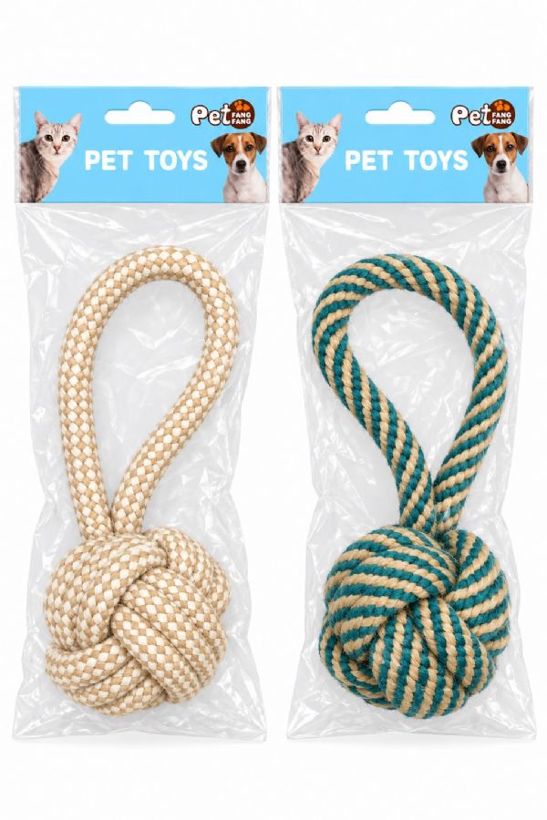 Photo of Knotted Rope Tug Dog Toy Pk12