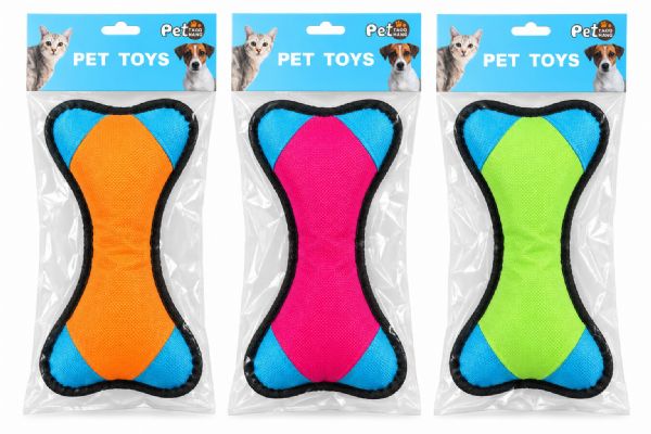 Photo of Soft Dog Bone Toy 3 Asst Colours Pk6