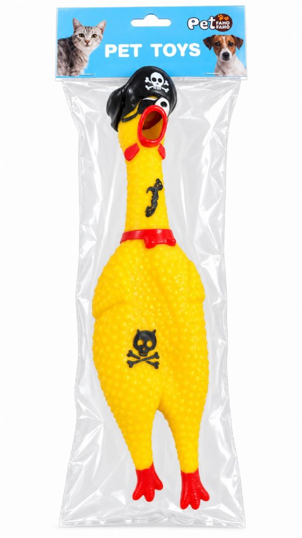 Photo of Pirate Chicken Dog Toy Pk6