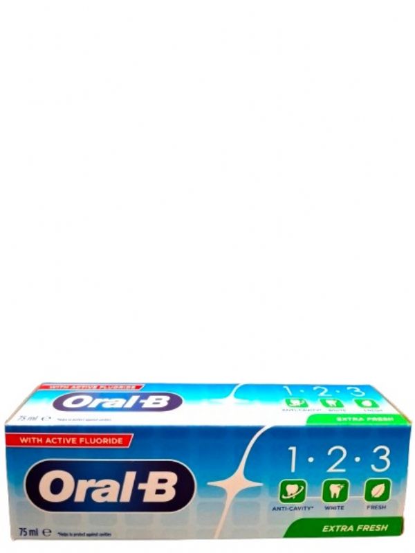 Photo of Oral B 1 2 3 Extra Fresh Toothpaste Pk12x75ml
