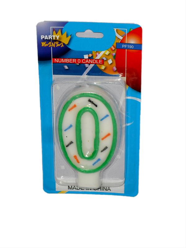 Photo of B'Day Candle Number 0 Pk/24