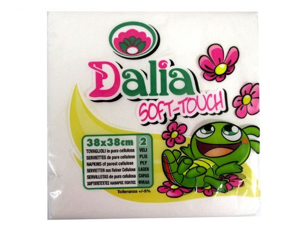 Image of Dalia Soft Touch Napkins 38x38cm 2ply Pk24