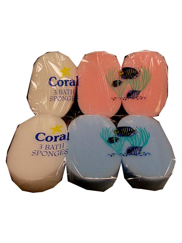 Photo of Sp141t3 Coral 3pc Bath Sponge Pk10