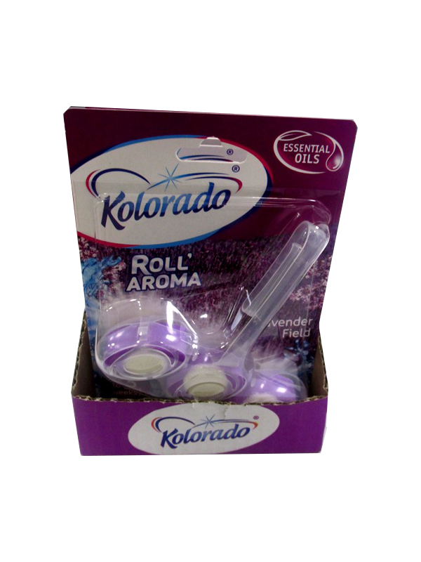 Image of Kolardo 3 Roll Rim Toilet Block Lavender Pk12