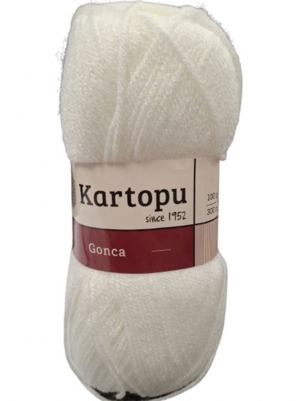 Photo of K010 Kartopu White Double Knit  Wool Pk10
