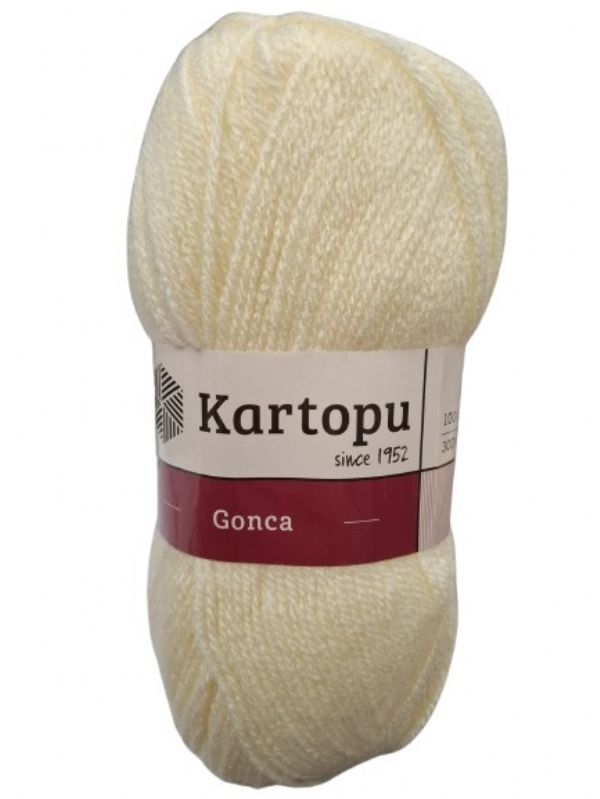 Photo of K025 Kartopu Cream Double Knit  Wool Pk10