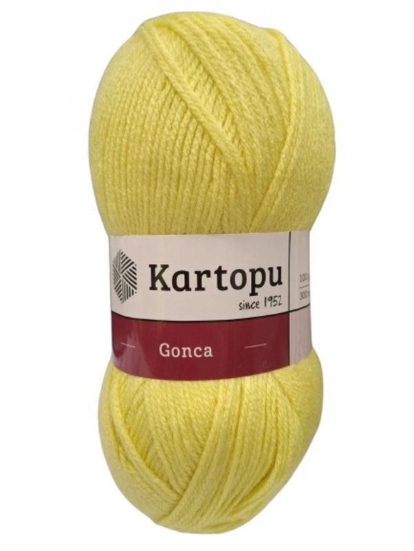 Photo of K309 Kartopu Light Yellow Double K  Wool Pk10