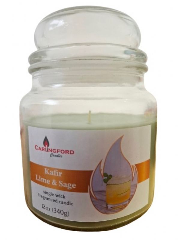 Photo of Carlingford Candle Kafir Lime & Sage 12oz Pk6