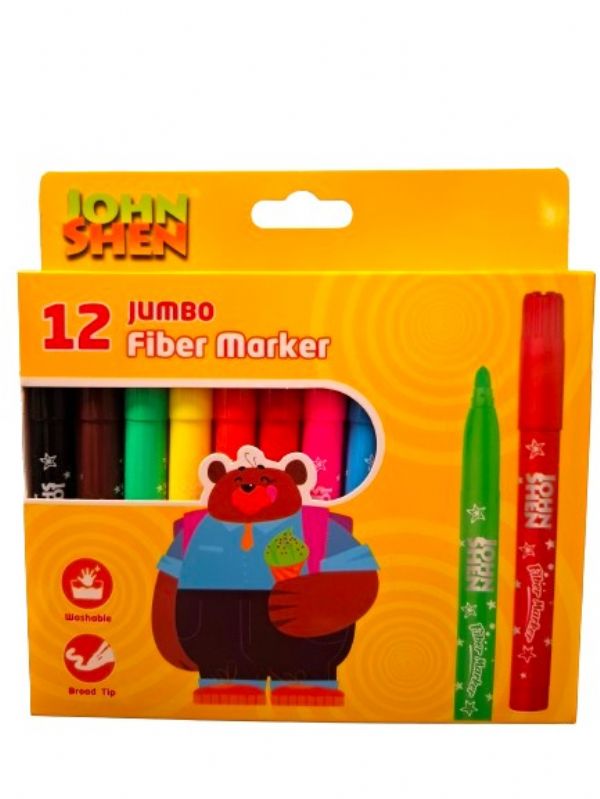Photo of Johnshen Jumbo Markers Pk12
