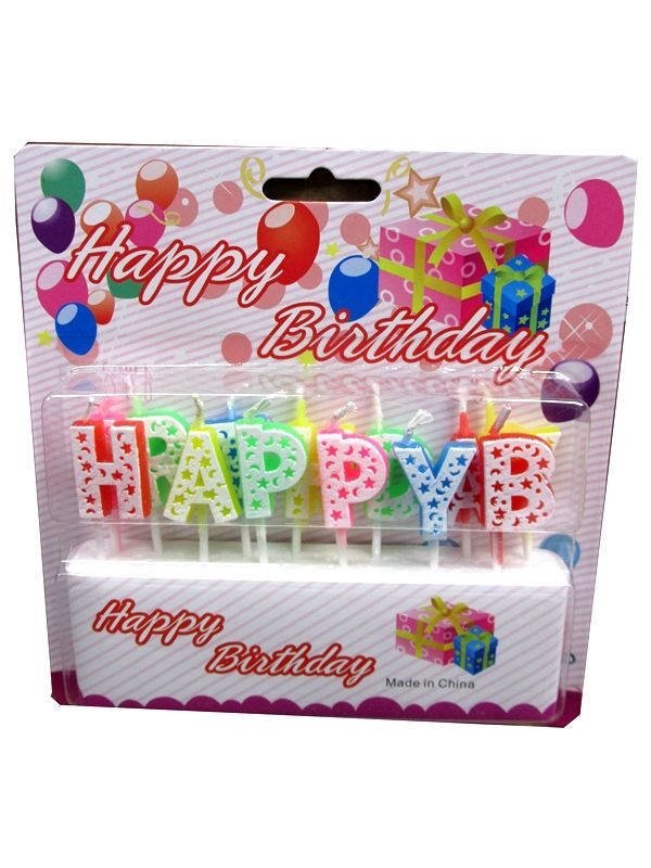 Photo of Letter Birthday Candles Pk12 Md4789