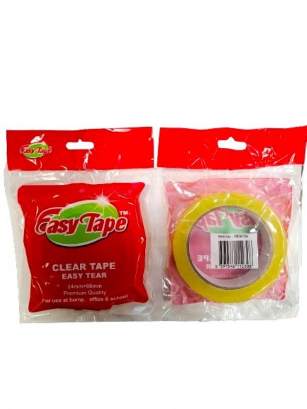 Photo of Easy Tape Clear Tape 1'/3cm 66m Pk24