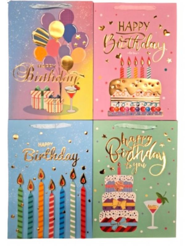 Photo of Bday Celebration Gift Bag Xlarge 4 Asst Pk12